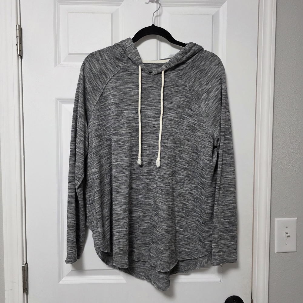 Lightweight Grey Longsleeve Hoodie Size XL - Picture 8 of 11